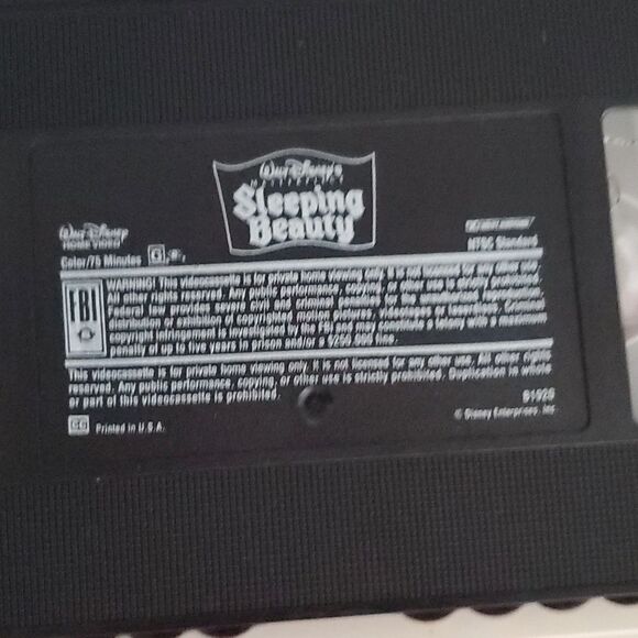 1997 Walt Disney Masterpiece Sleeping Beauty Limited Edition VHS Tape - Picture 7 of 8